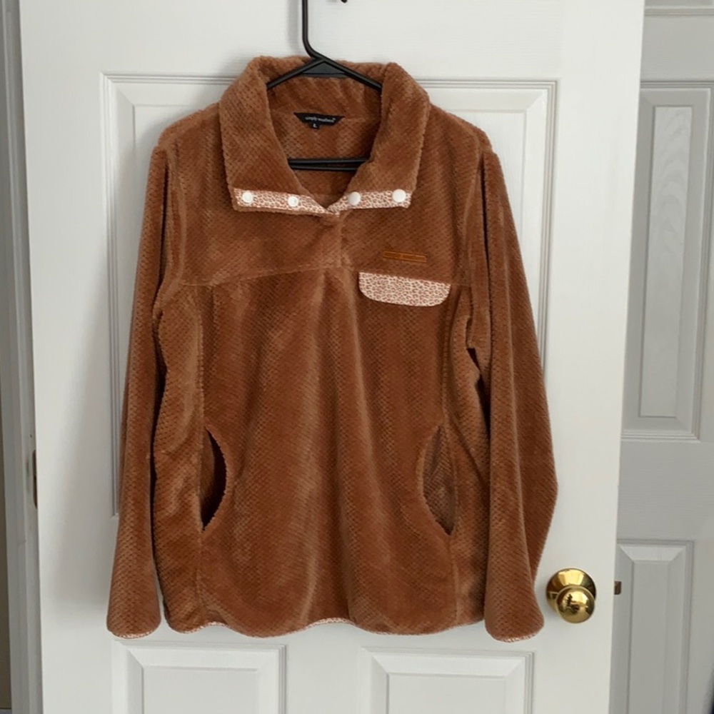 Simply Southern Brown Teddy Jacket